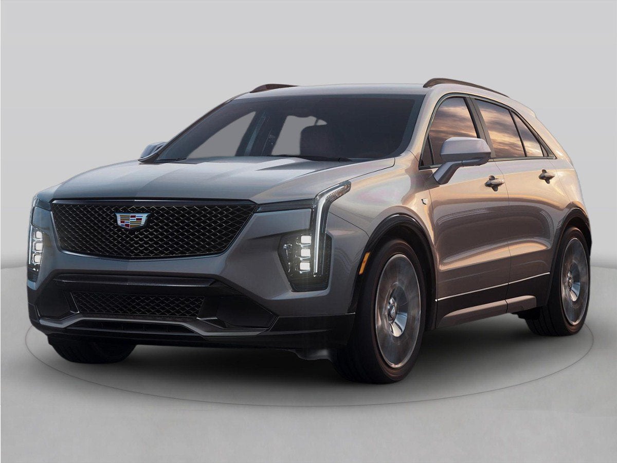 2025 Cadillac XT4 Premium Luxury in Argent Silver Metallic — front three-quarter view