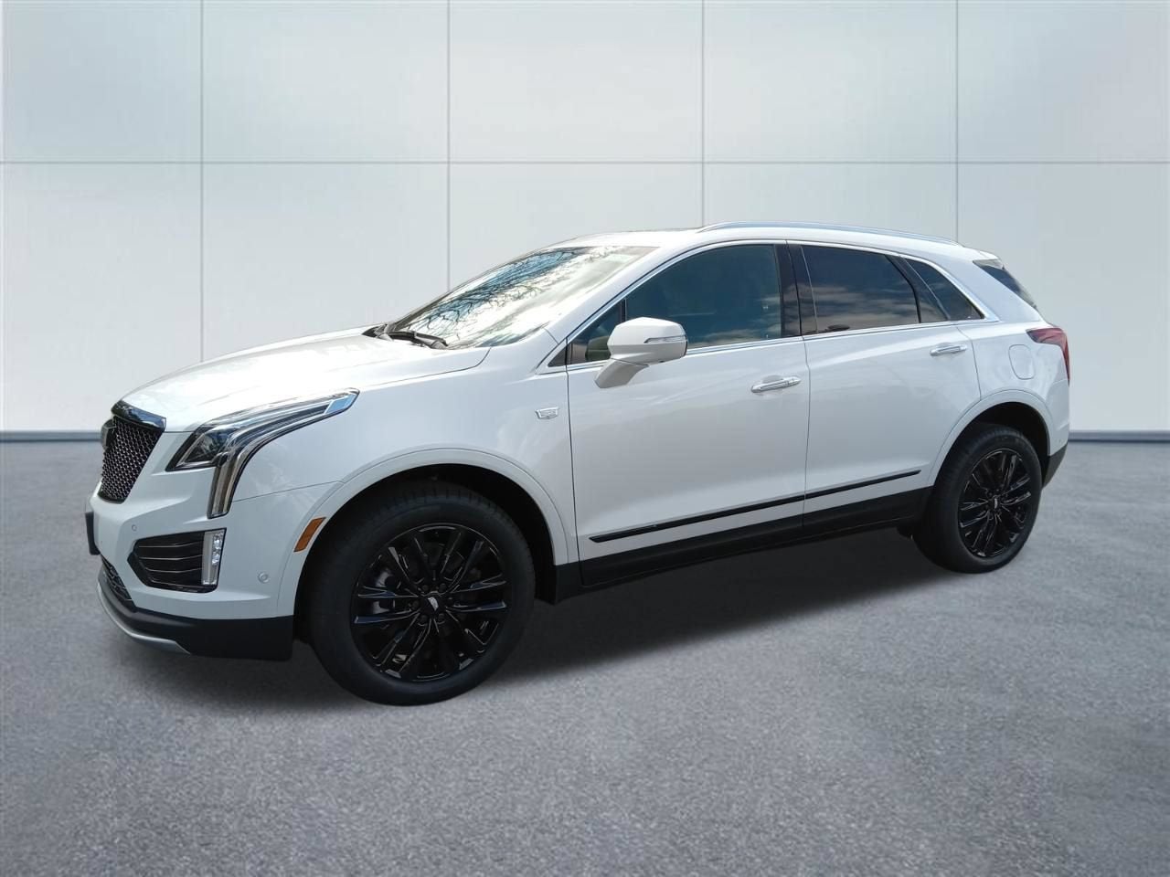 2026 Cadillac XT5 Premium Luxury in Crystal White Tricoat — front three-quarter view
