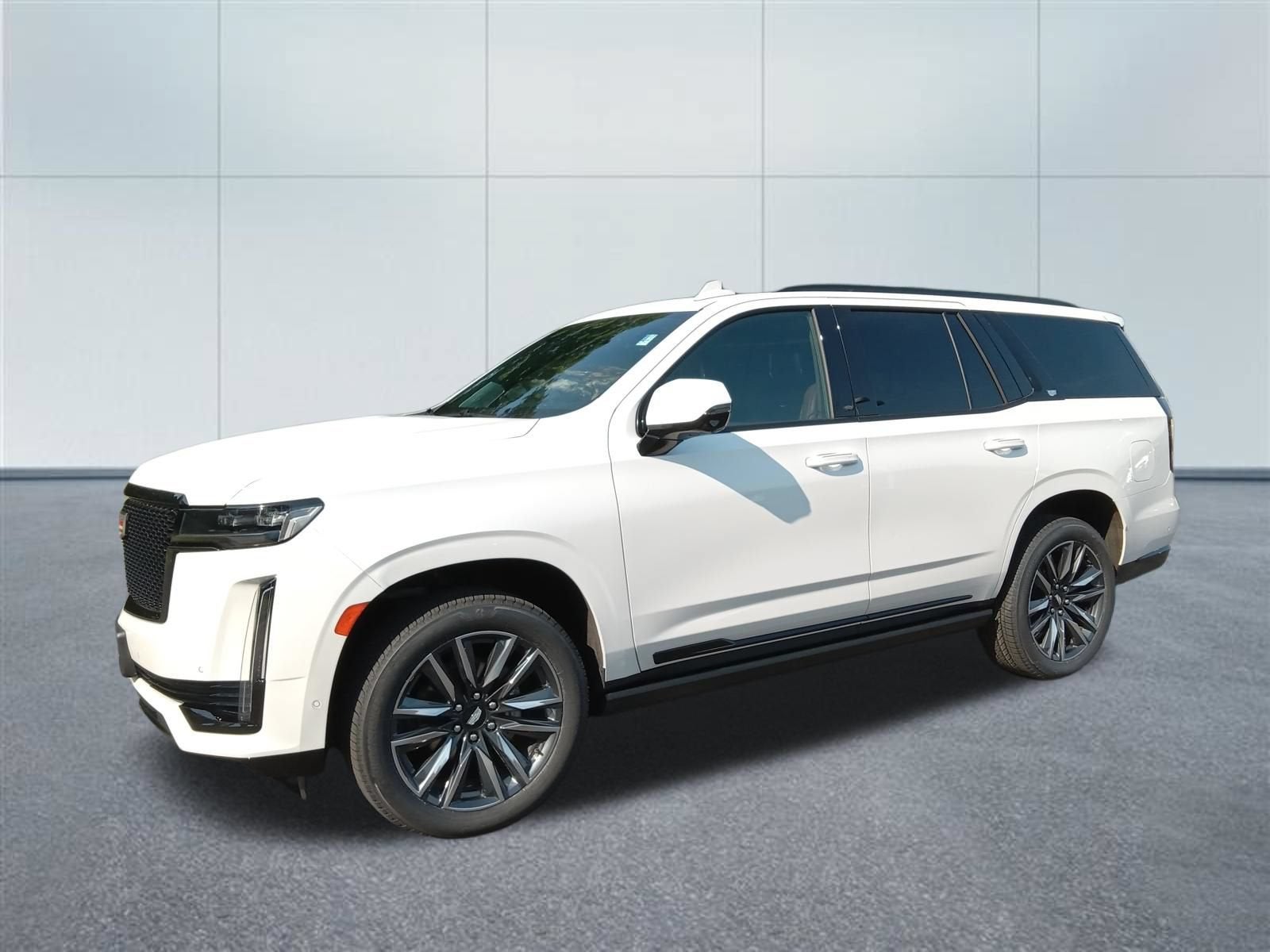 2024 Cadillac Escalade Sport Platinum in Crystal White Tricoat — front three-quarter view