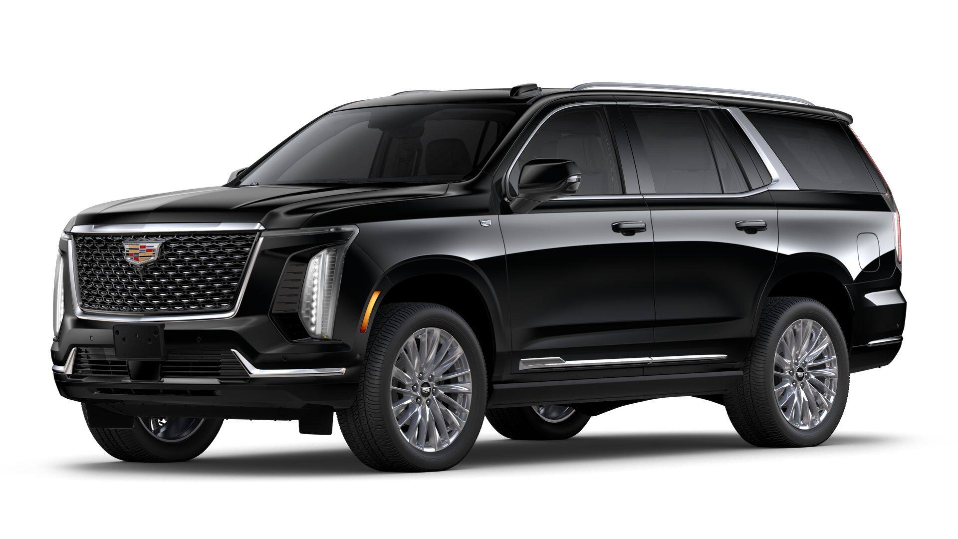 2026 Cadillac Escalade Luxury in Black Raven — front three-quarter view