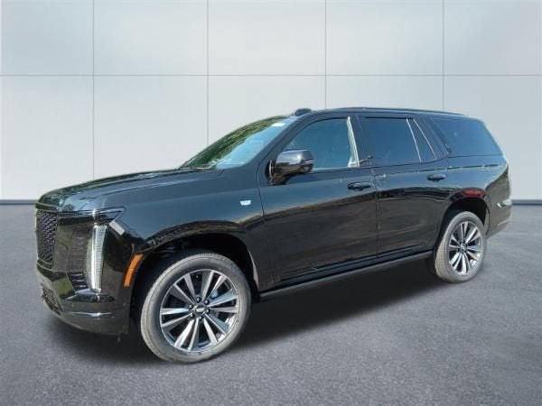 2026 Cadillac Escalade Sport in Black Raven — front three-quarter view