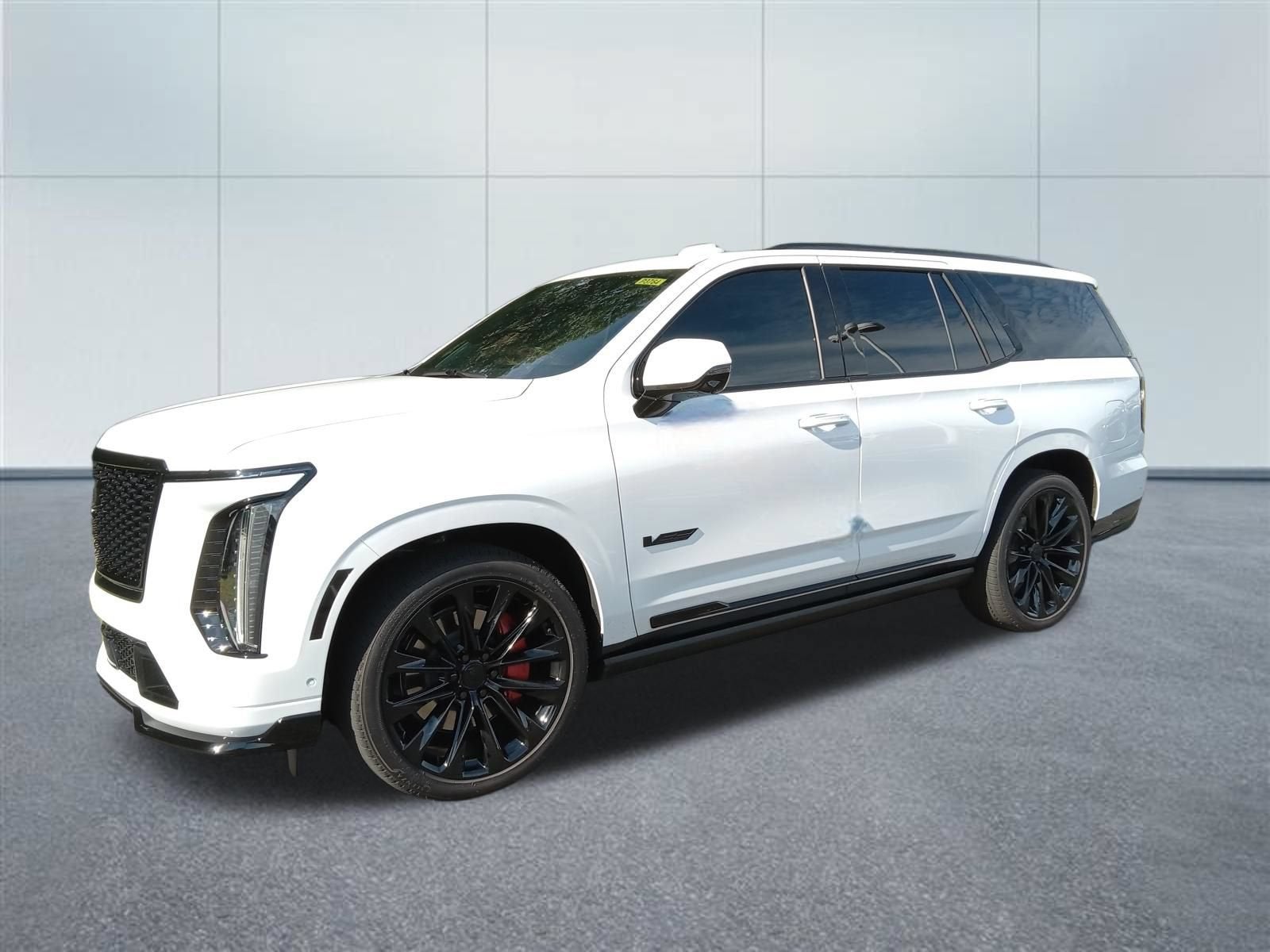 2026 Cadillac Escalade V-Series in Vibrant White Tricoat — front three-quarter view