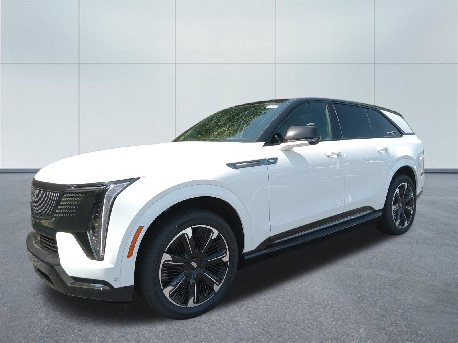 2025 Cadillac ESCALADE IQ Sport 2 in Summit White — front three-quarter view