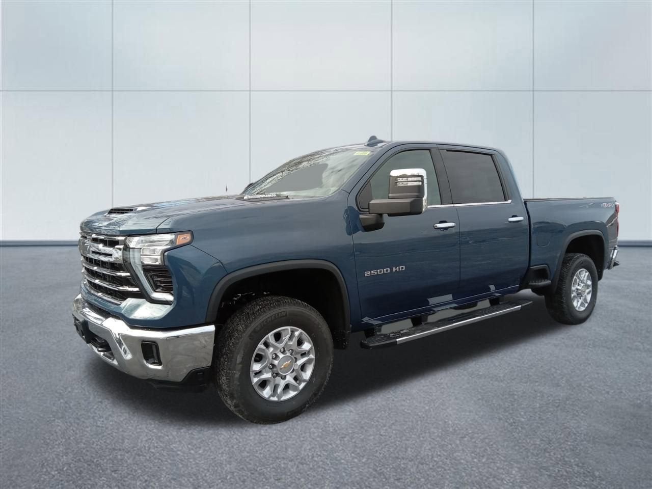 2026 Chevrolet Silverado 2500 HD LTZ in Lakeshore Blue Metallic — front three-quarter view