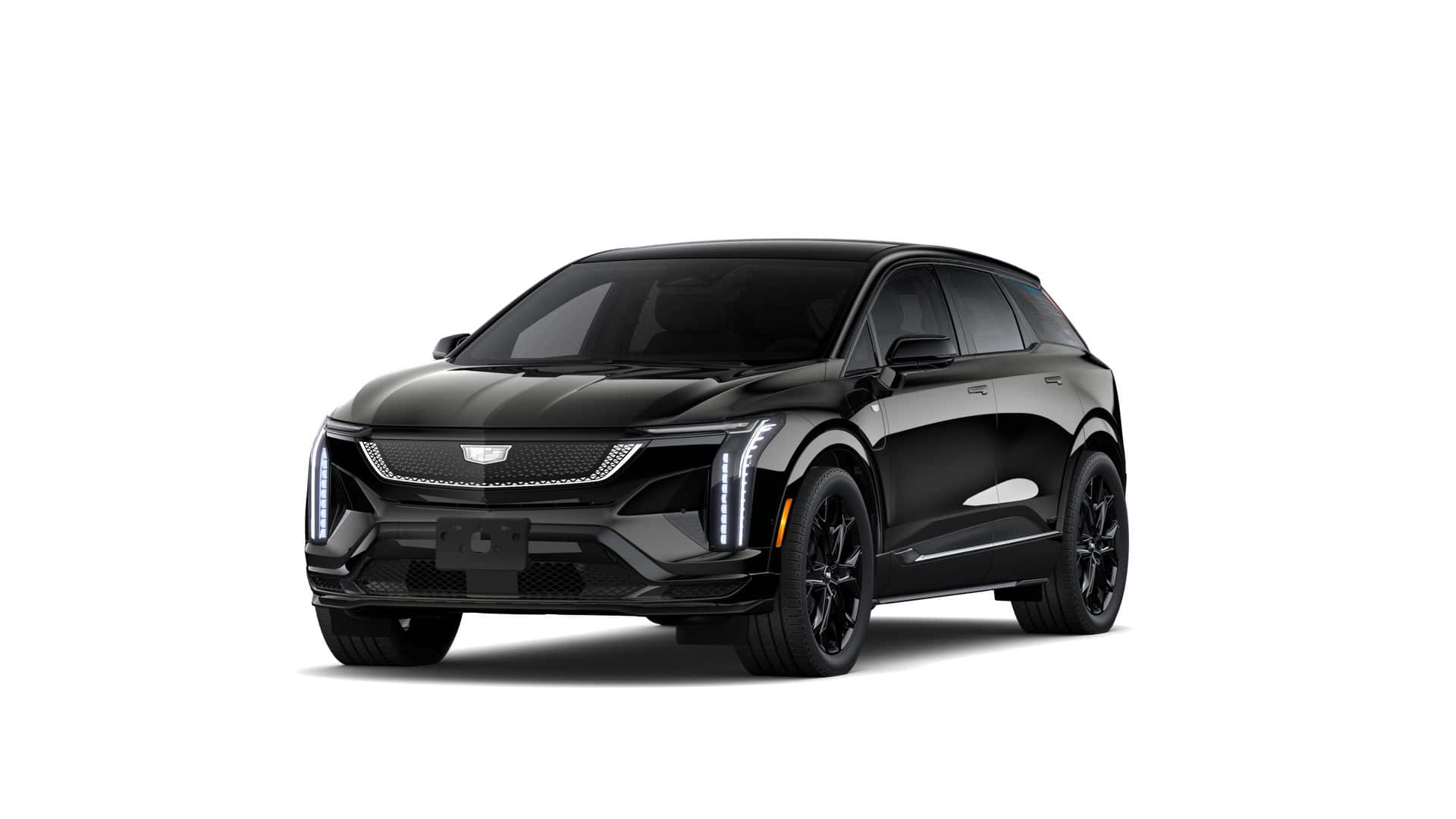2027 Cadillac OPTIQ OPTIQ-V in Black Raven — front three-quarter view